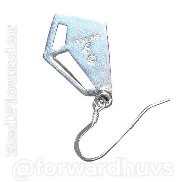 First American Traders Turquoise Sterling Silver Earrings - Picture 5 of 12